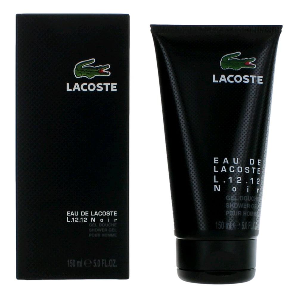 Lacoste L.12.12 Black Noir by Lacoste, 5 oz Shower Gel for Men