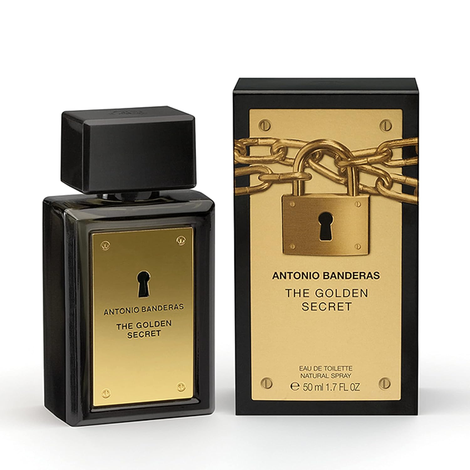 Antonio Banderas Perfumes – The Golden Secret – Eau de Toilette Spray for Men – 1.7 Fl Oz