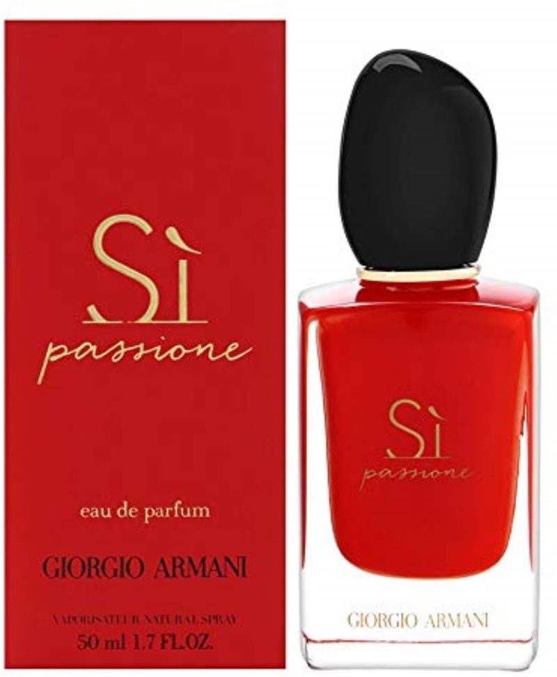 Giorgio Armani Si Passione Eau De Parfum Spray, Perfume for Women, 1.7 Oz