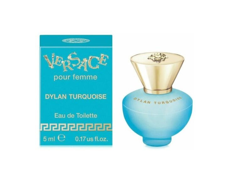 Versace Femme Dylan Turquoise 0.17 oz EDT miniature womens perfume 5 ml NIB